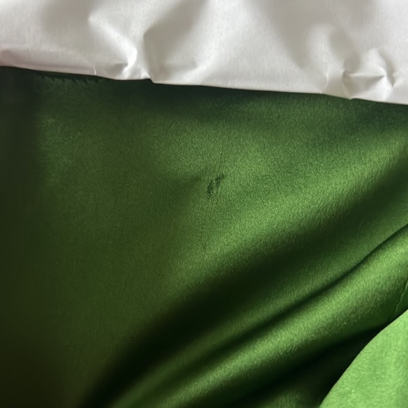 Reformation Joanne Silk Dress Green US4 - Picture 11 of 14